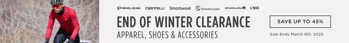 End of Winter Clearance Apparel, Shoes and Accessories Save up to 45%